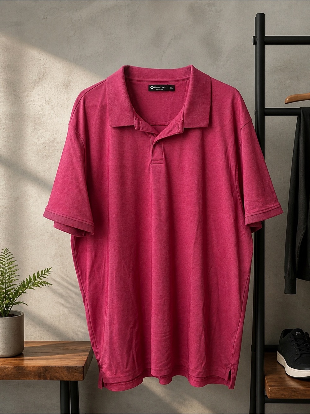 Member’s Mark Men's Classic Polo Shirt - Pink